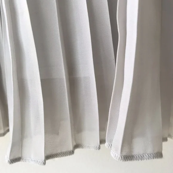 Frenchi pleated chiffon mini skirt grey tennis skirt flowy ballet core S… - Picture 4 of 8